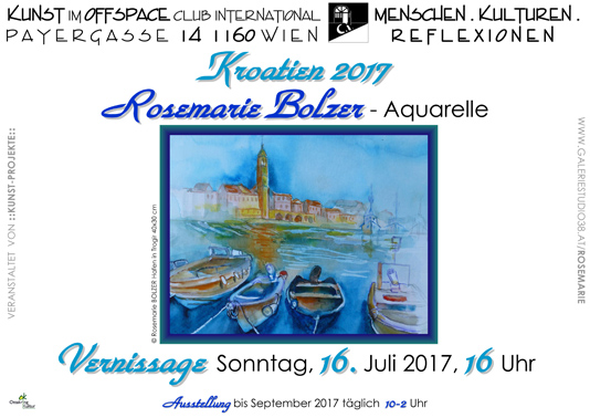 Rosemarie Bolzer Kroatien 2017 Vernissage