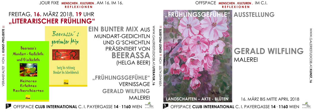 Einstimmung auf den Frühling mit Literatur und Kunst!