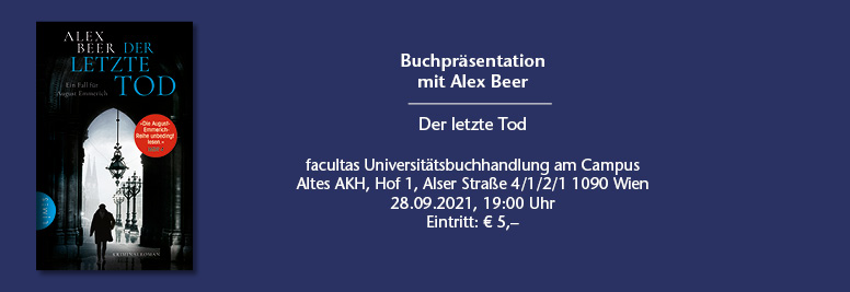 Buchlesung mit Alex Beer