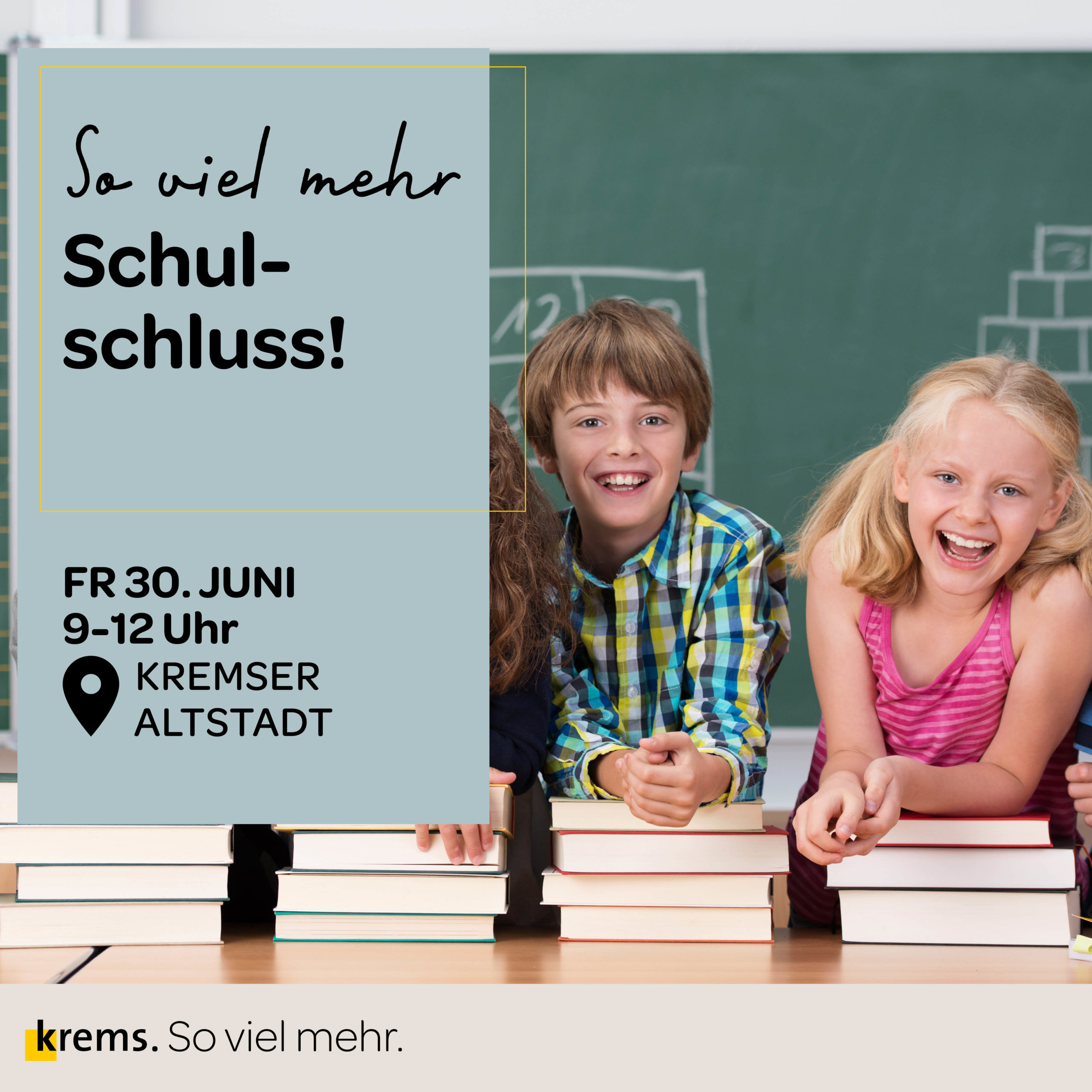 Schulschluss in der Kremser Altstadt!