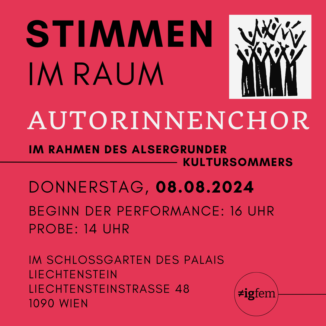 Stimmen im Raum: Autorinnenchor