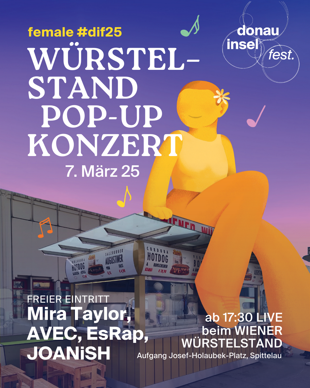 #dif25 Female Würstelstand Pop-up Konzert